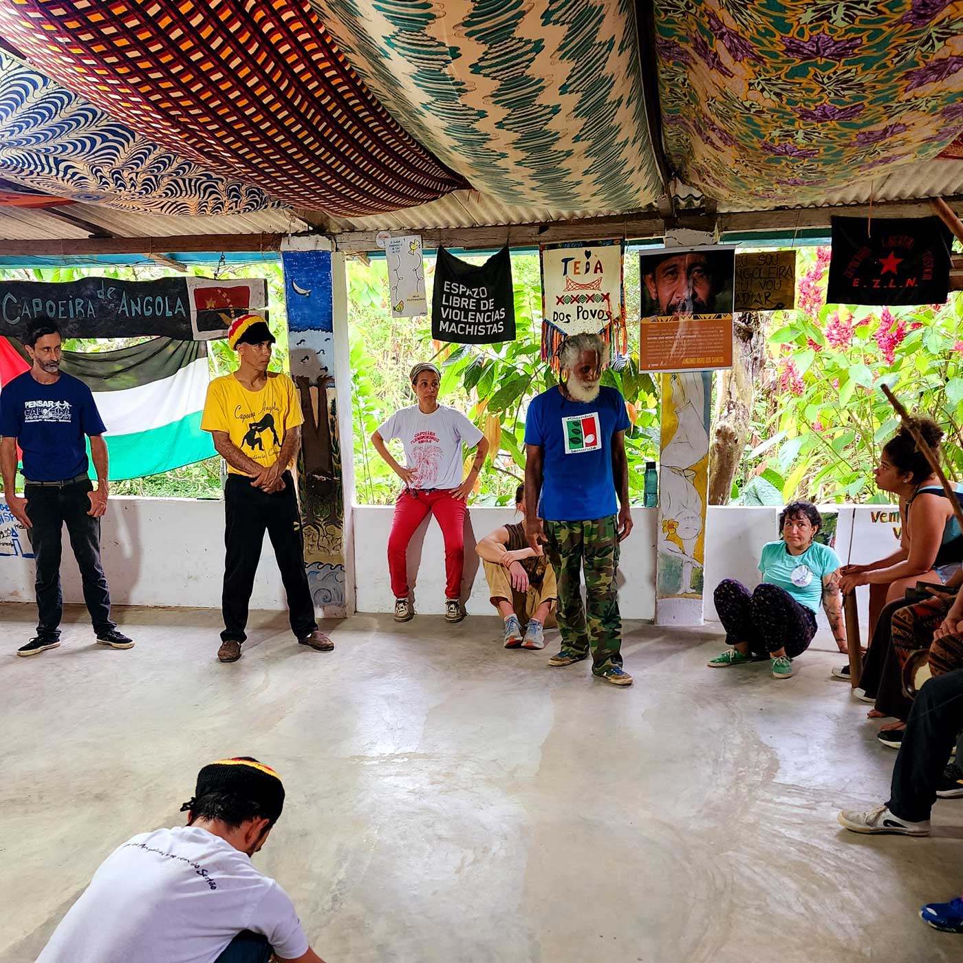Capoeira Angola class with Mestre Cobra Mansa